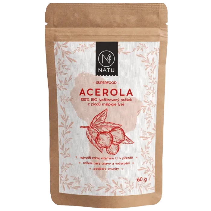 NATU Acerola prášek 60 g BIO